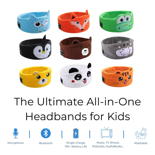 Sleepy Animals – Kids Bluetooth Headband
